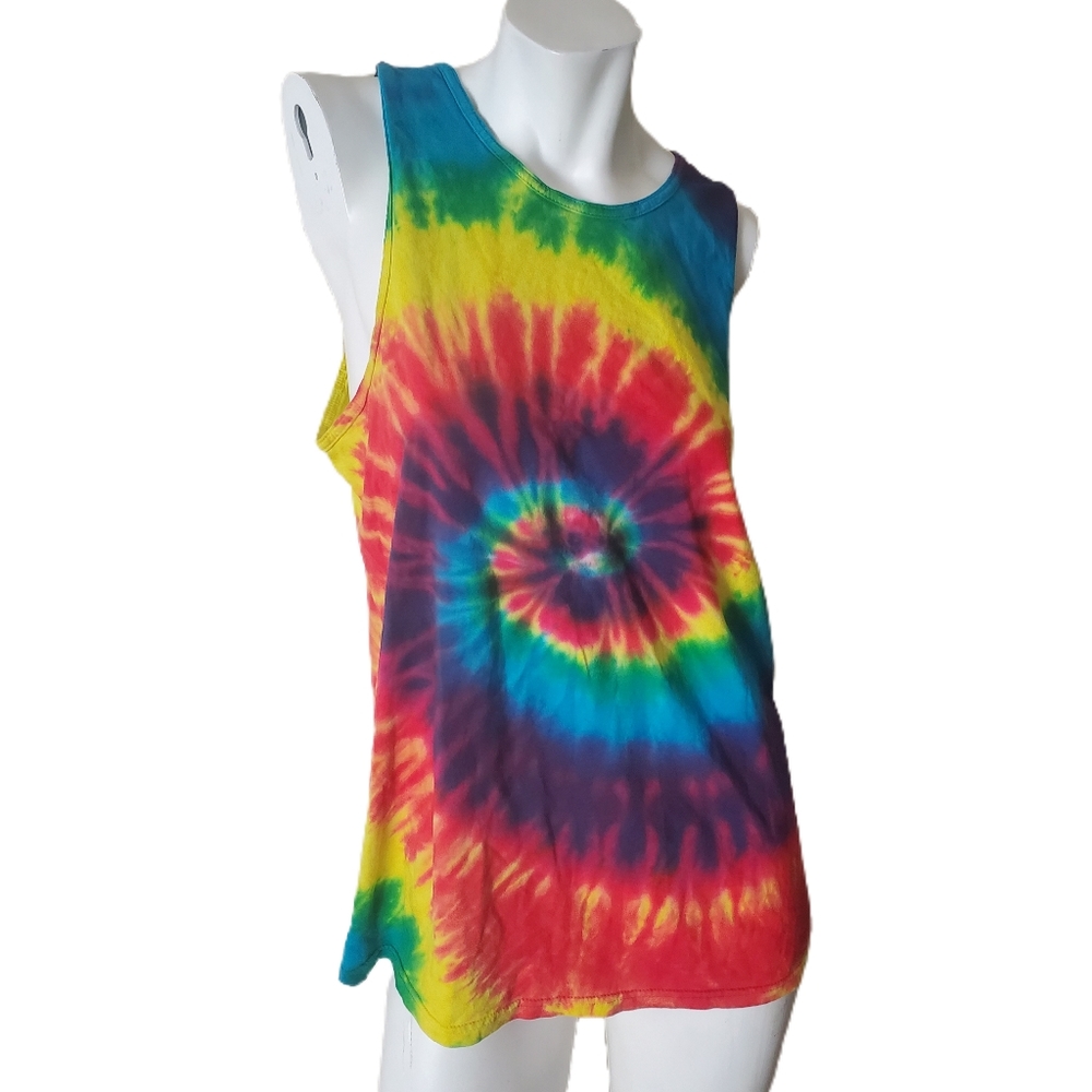Rainbow unisex tank top